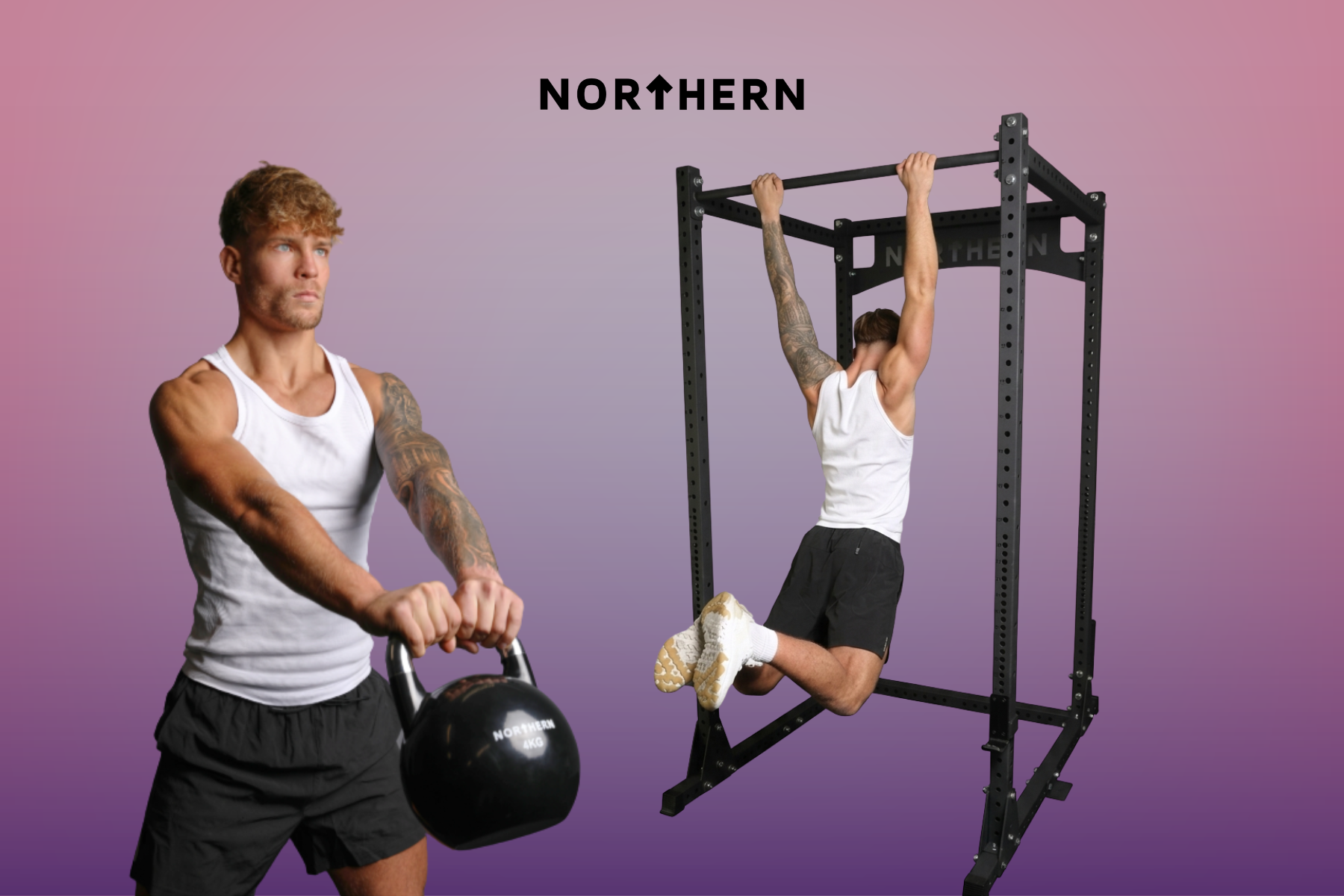 Dead Hang Challenge in Power Rack and Kettlebell Holds