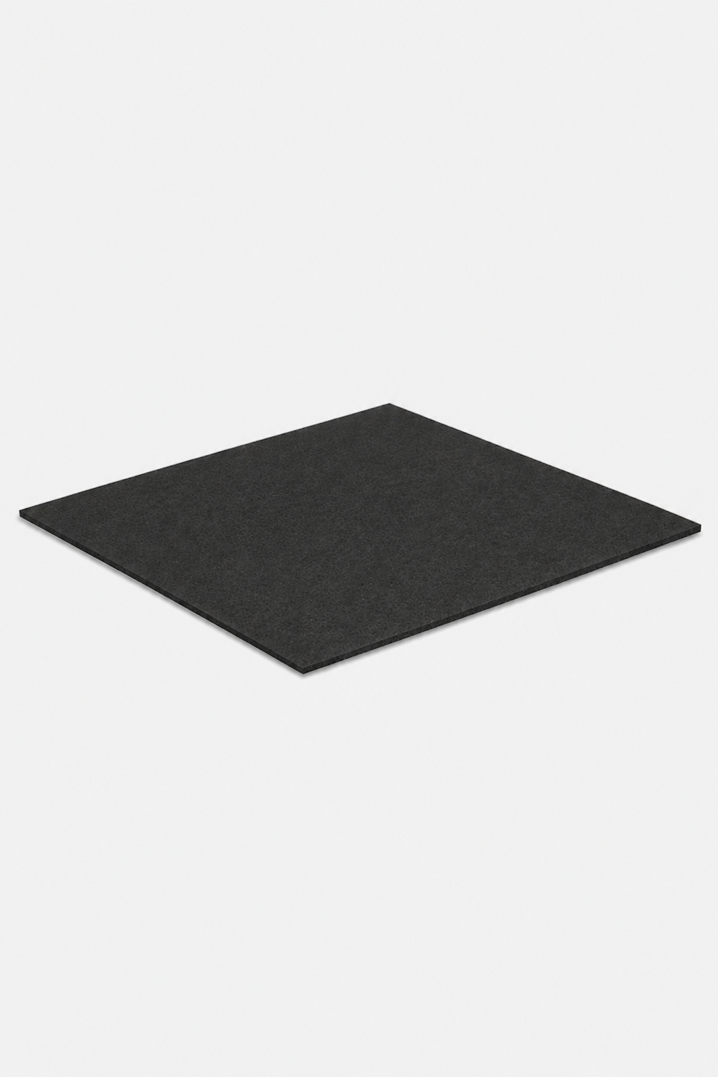 Gym floor mat tile with straight-edge design for seamless home gym flooring installation