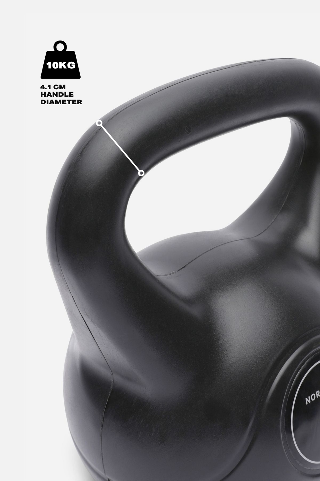 10kg Vinyl Kettlebell Handle Diameter