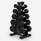 2.5//5//7.5//10KG//12.5kg Hex Dumbbell Set + 5 Tier A-Frame Storage Holder Rack