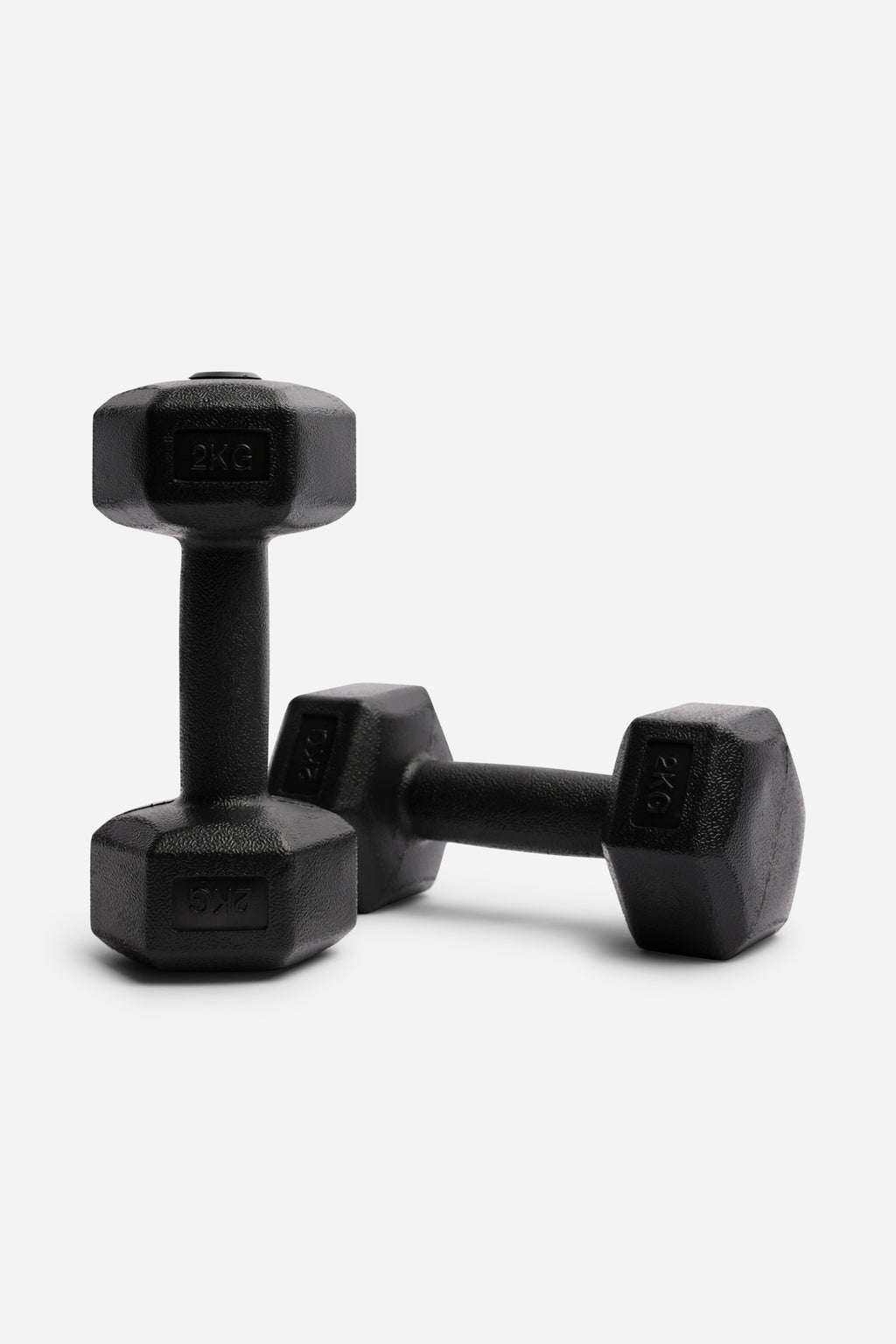 Plastic Hex Dumbbells Pair - 2kg x 2 (4kg)