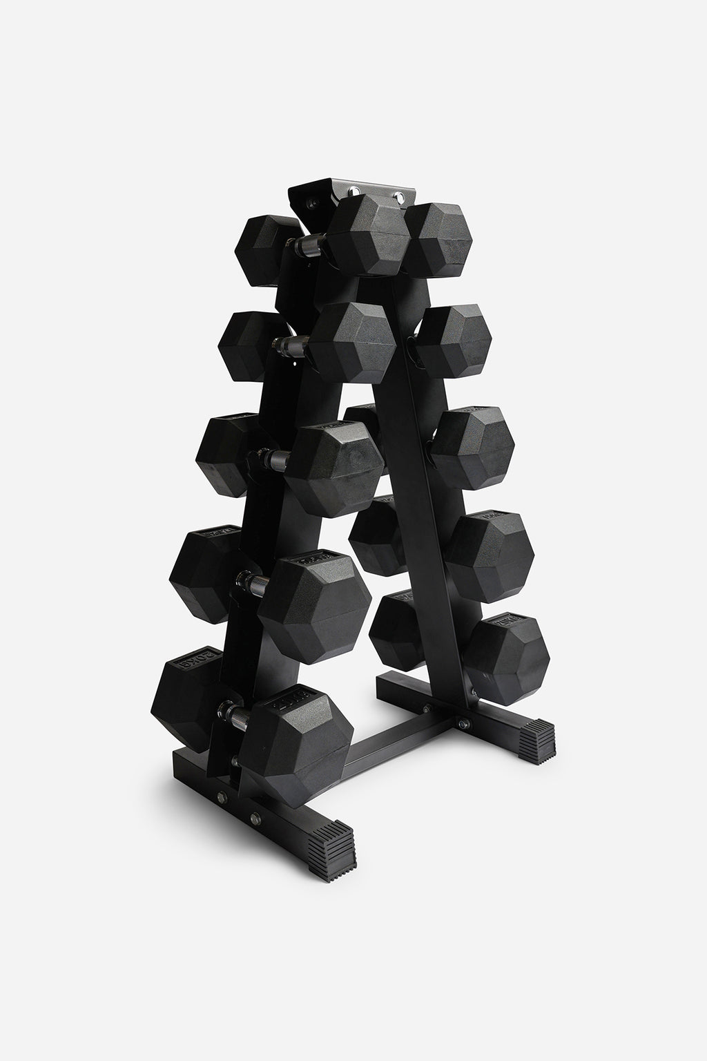 Northern Dumbbell Large A-Frame Storage Holder Rack Black - 5 Tier
