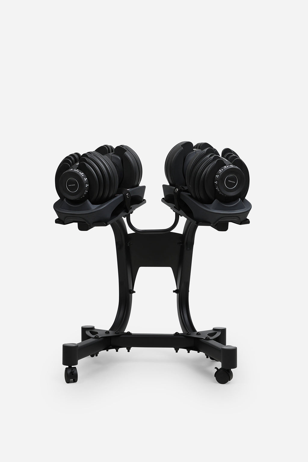 Northern Stealth Adjustable Dumbbell Set 24kg with Stealth Rack