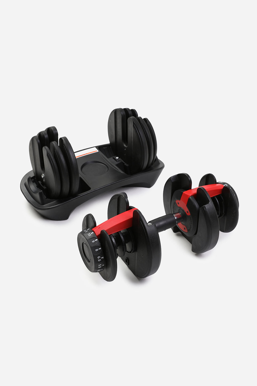 Adjustable dumbbells set Home gym black cheap affordable 2
