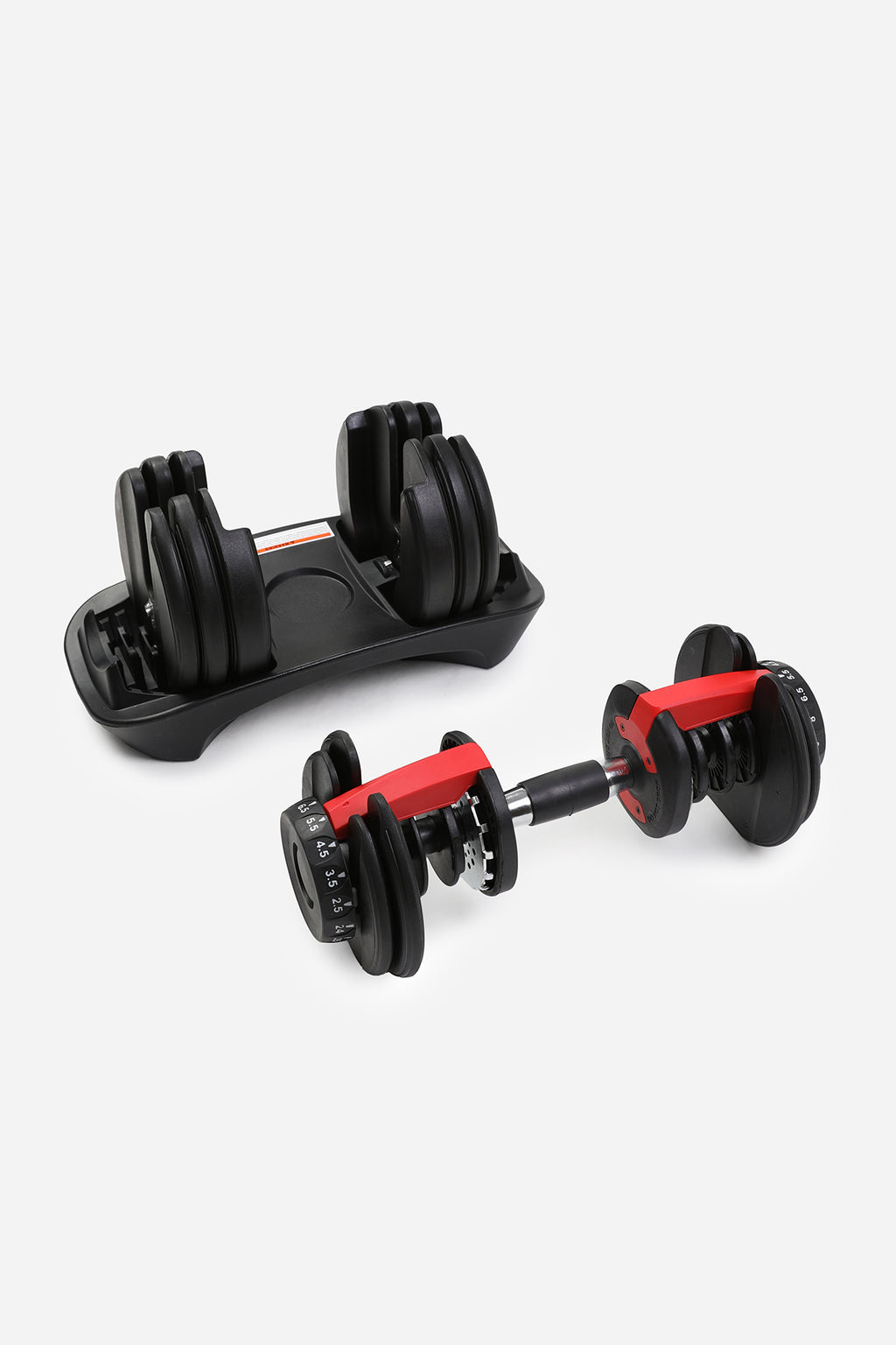 Adjustable dumbbells set Home gym black cheap affordable 5