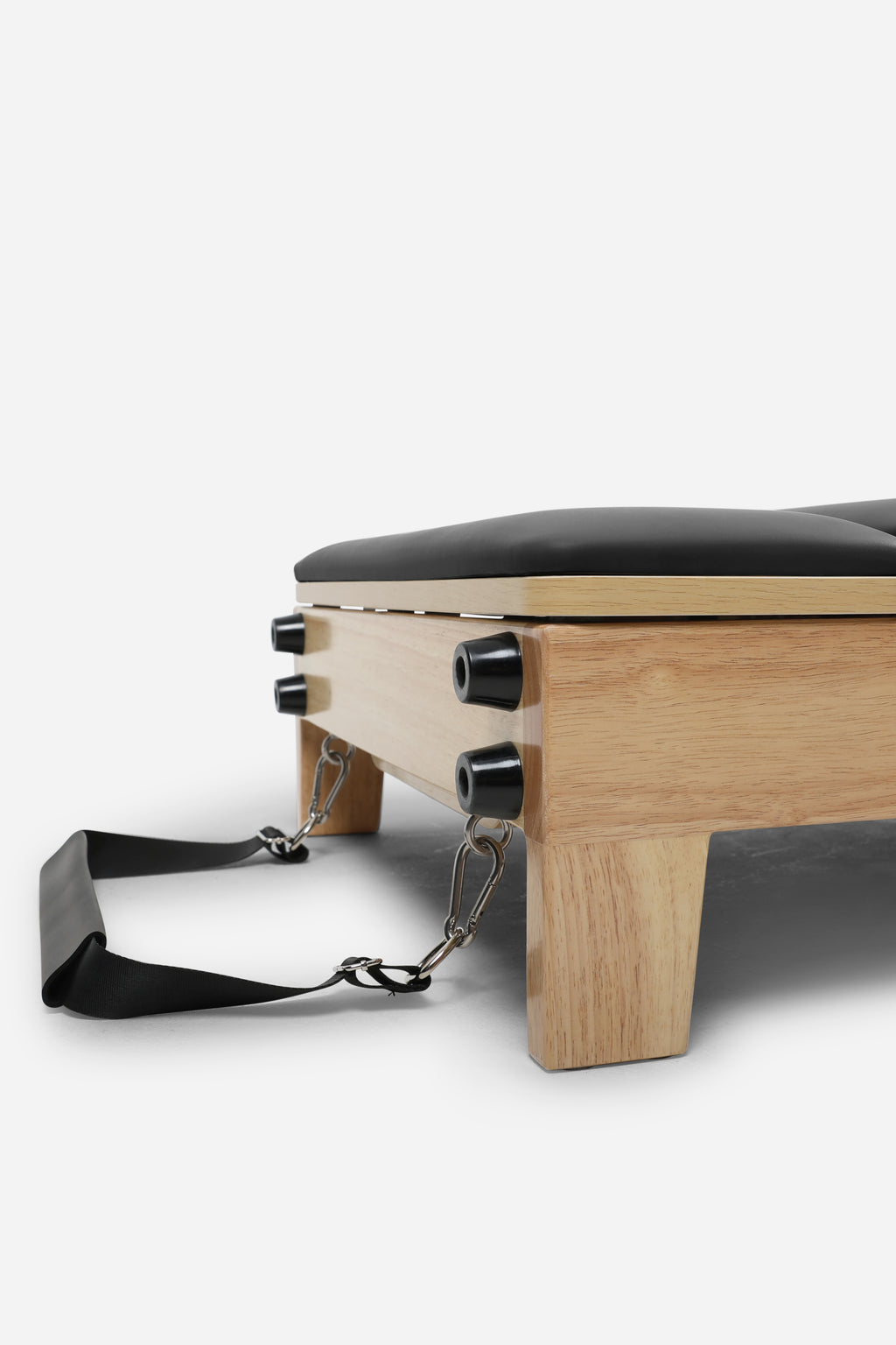 Northern Folding Reformer Bed rubberwood frame with resistance strap attachment points