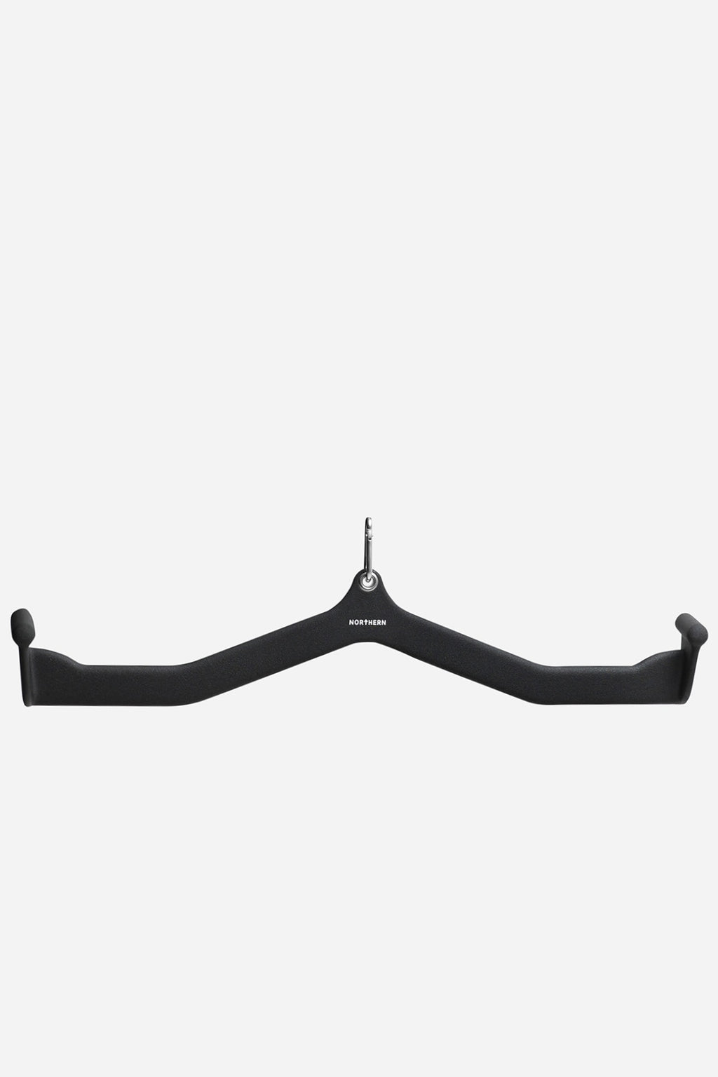 Wide grip angled lat pulldown bar for back training and cable machine exercises