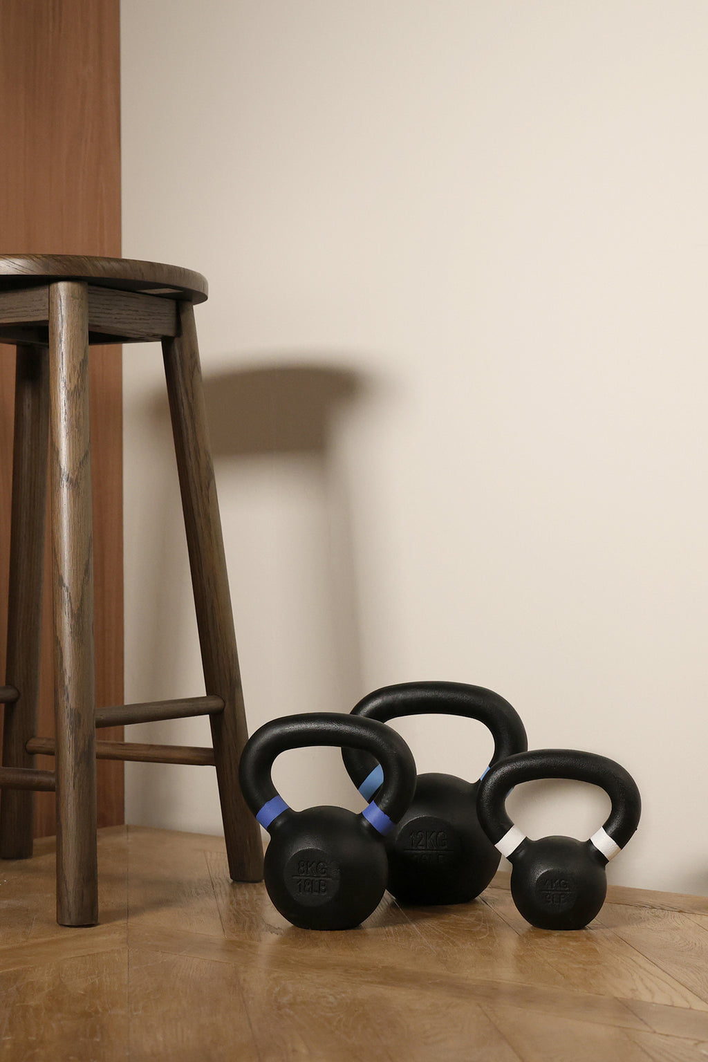 Lifestyle image of Northern Cast Iron Kettlebell Set 4-12kg