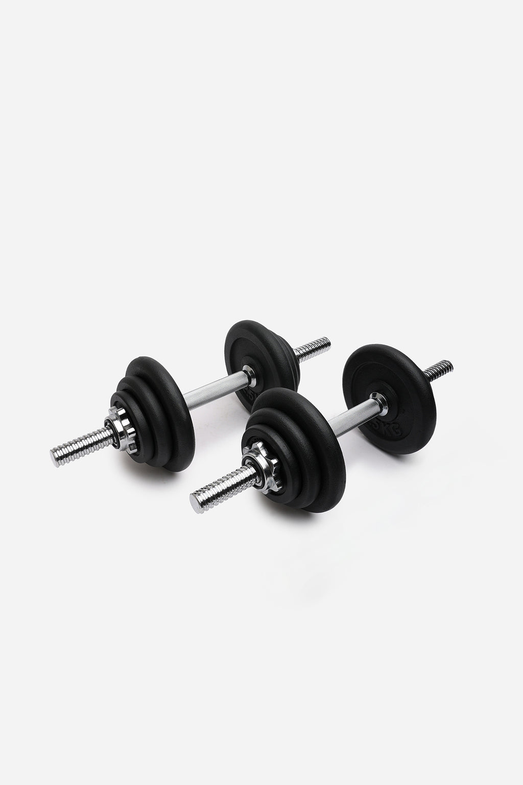 Northern 20kg Adjustable Cast Iron Dumbbell Spinlock Set