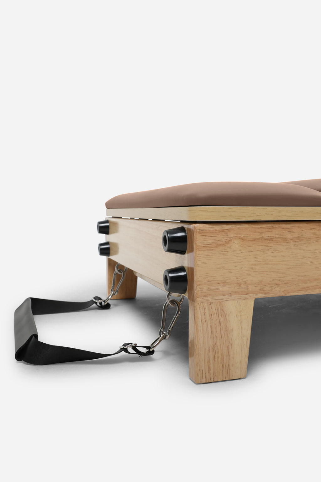 Northern Folding Reformer Bed rubberwood frame with resistance strap attachment points