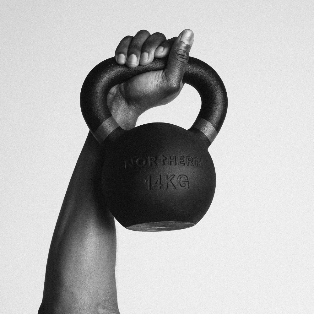 Overhead workout with Northern Cast Iron Kettlebells