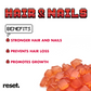 RESET Hair & Nails Vitamins Gummies Cherry Flavour 🍒