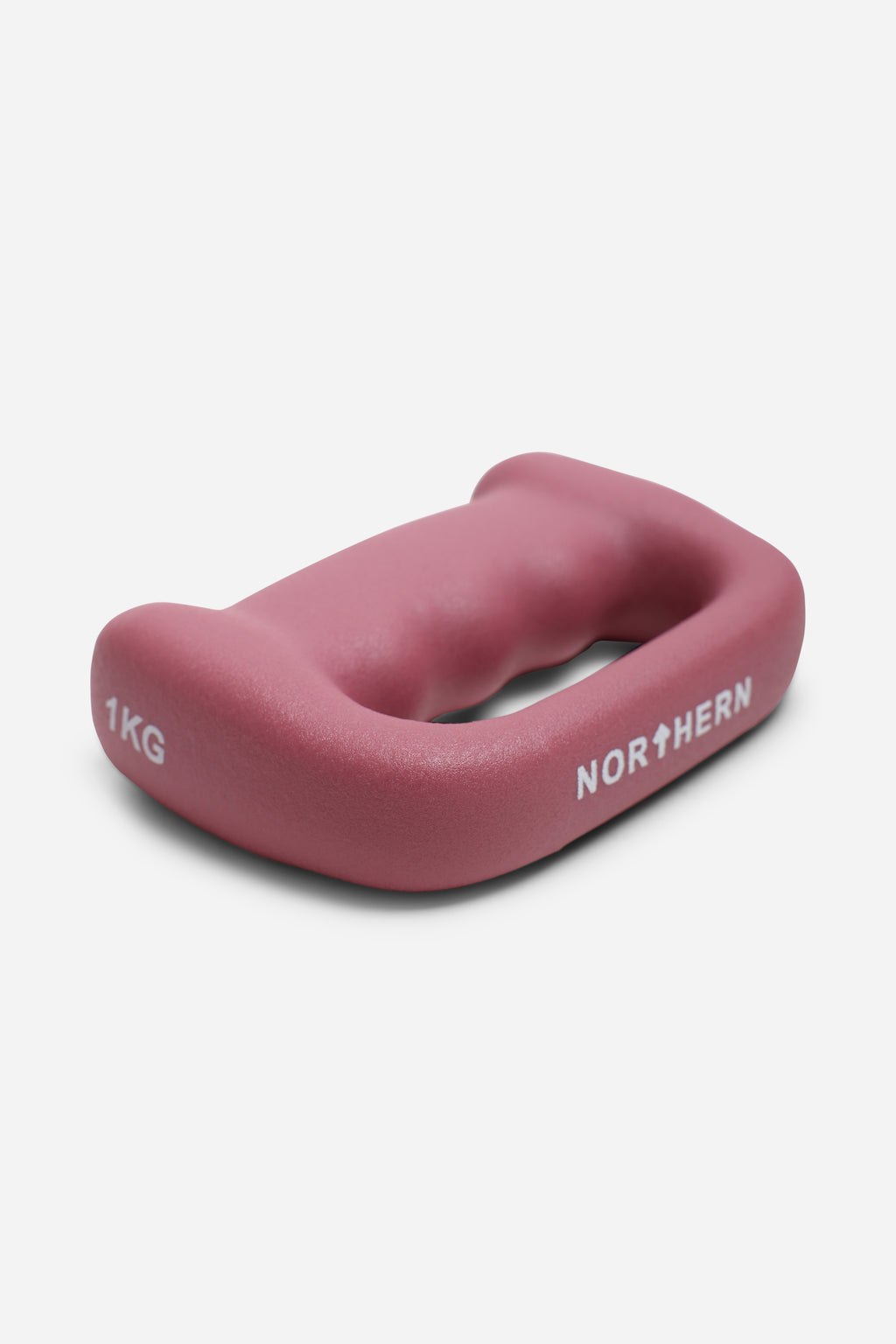 Northern Dusk Pink Hand Dumbbells D Shaped Boxing Exercise Weights Pair - 1kg x 2 (2kg)