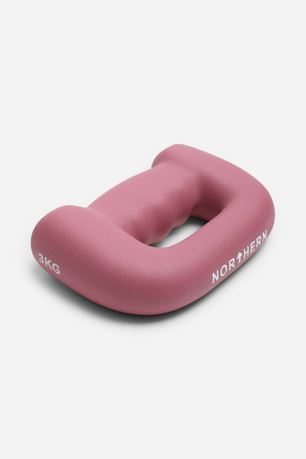Northern Dusk Pink Hand Dumbbells D Shaped Boxing Exercise Weights Pair - 3kg x 2 (6kg)