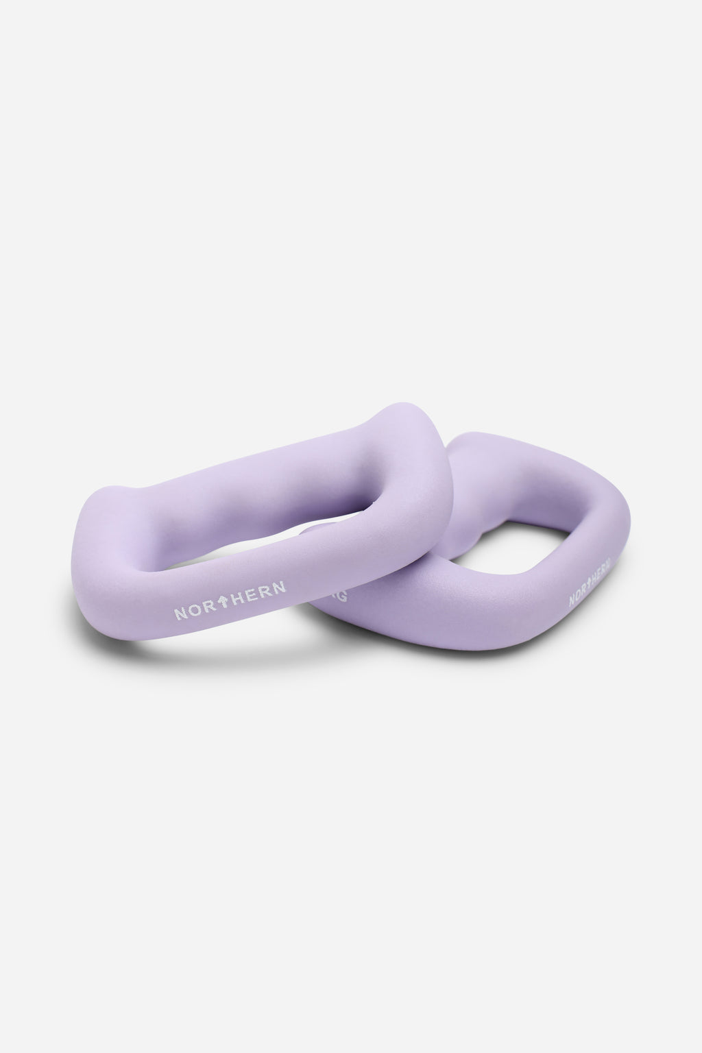 Northern Soft Lavender Hand Dumbbells D Shaped Boxing Exercise Weights Pair - 0.5kg x 2 (1kg)