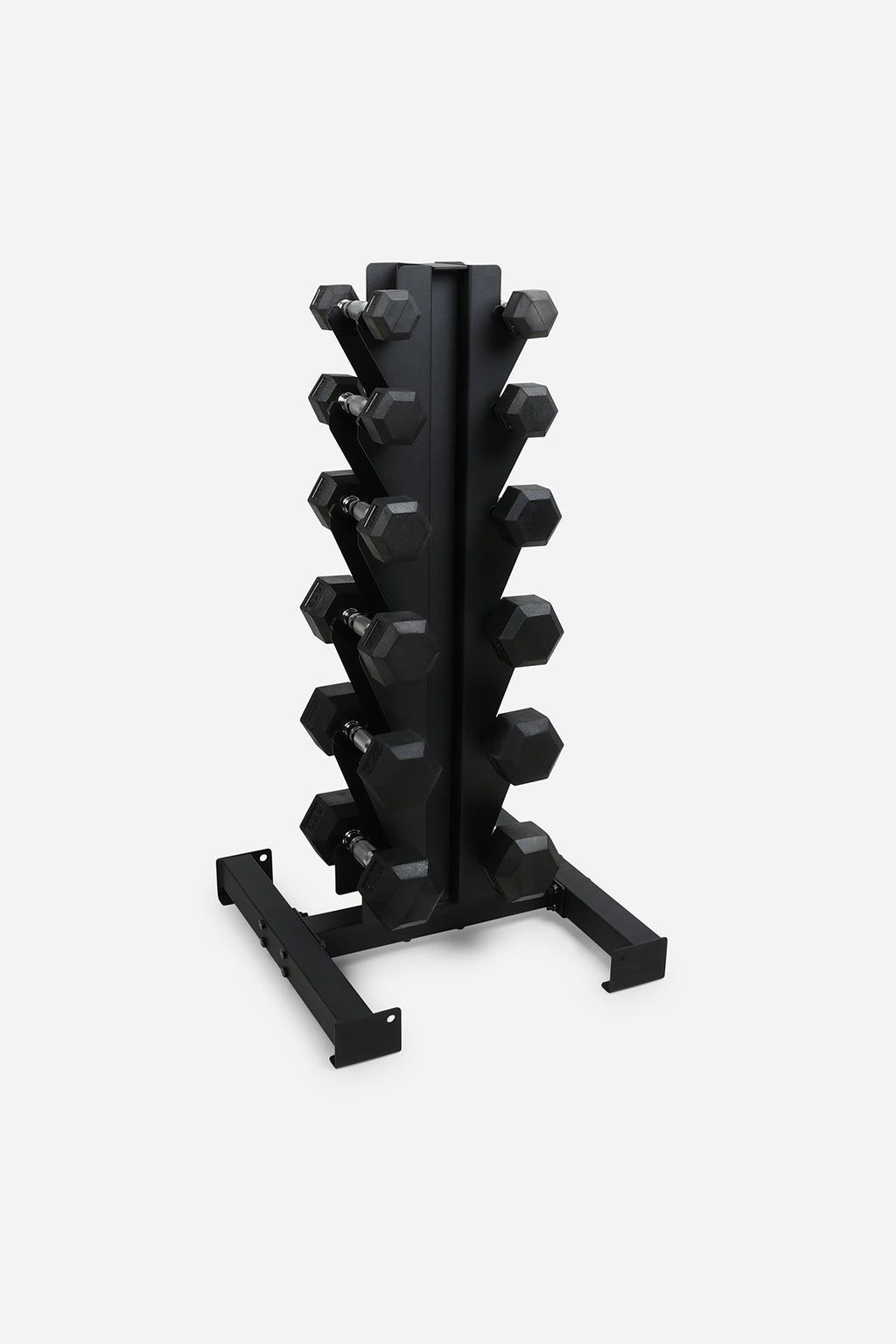Northern Hex Dumbbell Set 1, 2, 3, 4, 5 and 6kg Pair with Vertical Rack