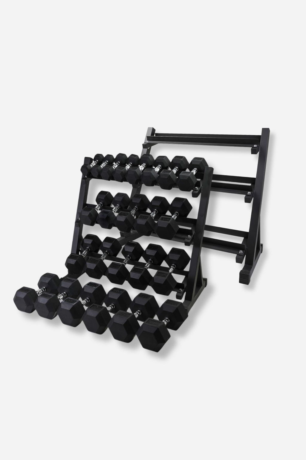 Hex Dumbbell Set 2.5-30kg with 2 x 3-Tier Racks
