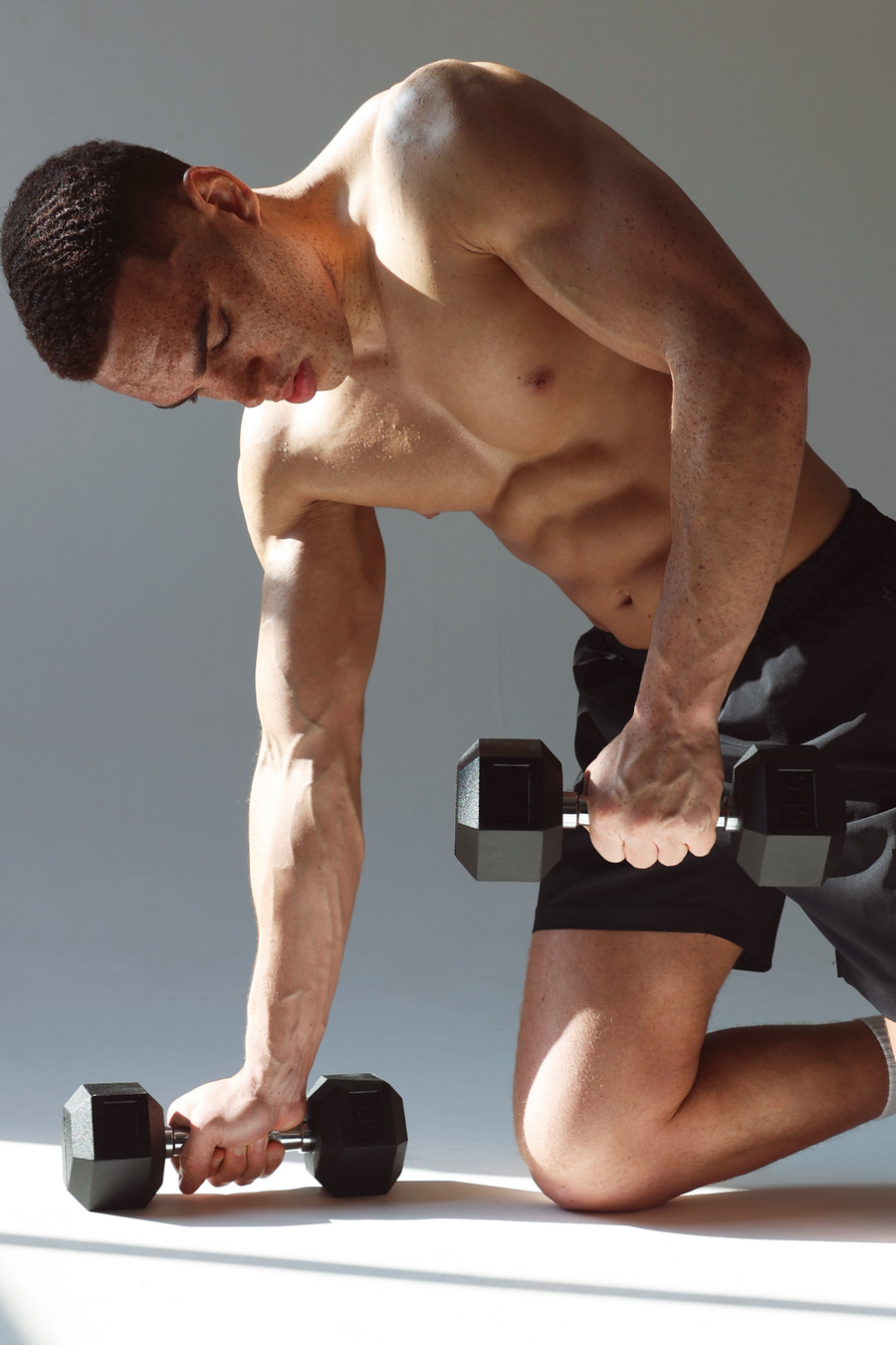 Hex Dumbbell Ergonomic Handle for Secure Grip