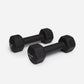 Neoprene Dumbbells Neoprene Coated Dumbbells Weight Training Dumbbells Home Gym Equipment Fitness Dumbbells Non-Slip Dumbbells Exercise Weights Comfort Grip Dumbbells Black 2
