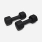 Neoprene Dumbbells Neoprene Coated Dumbbells Weight Training Dumbbells Home Gym Equipment Fitness Dumbbells Non-Slip Dumbbells Exercise Weights Comfort Grip Dumbbells Black 5