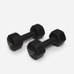 Neoprene Dumbbells Neoprene Coated Dumbbells Weight Training Dumbbells Home Gym Equipment Fitness Dumbbells Non-Slip Dumbbells Exercise Weights Comfort Grip Dumbbells Black 8