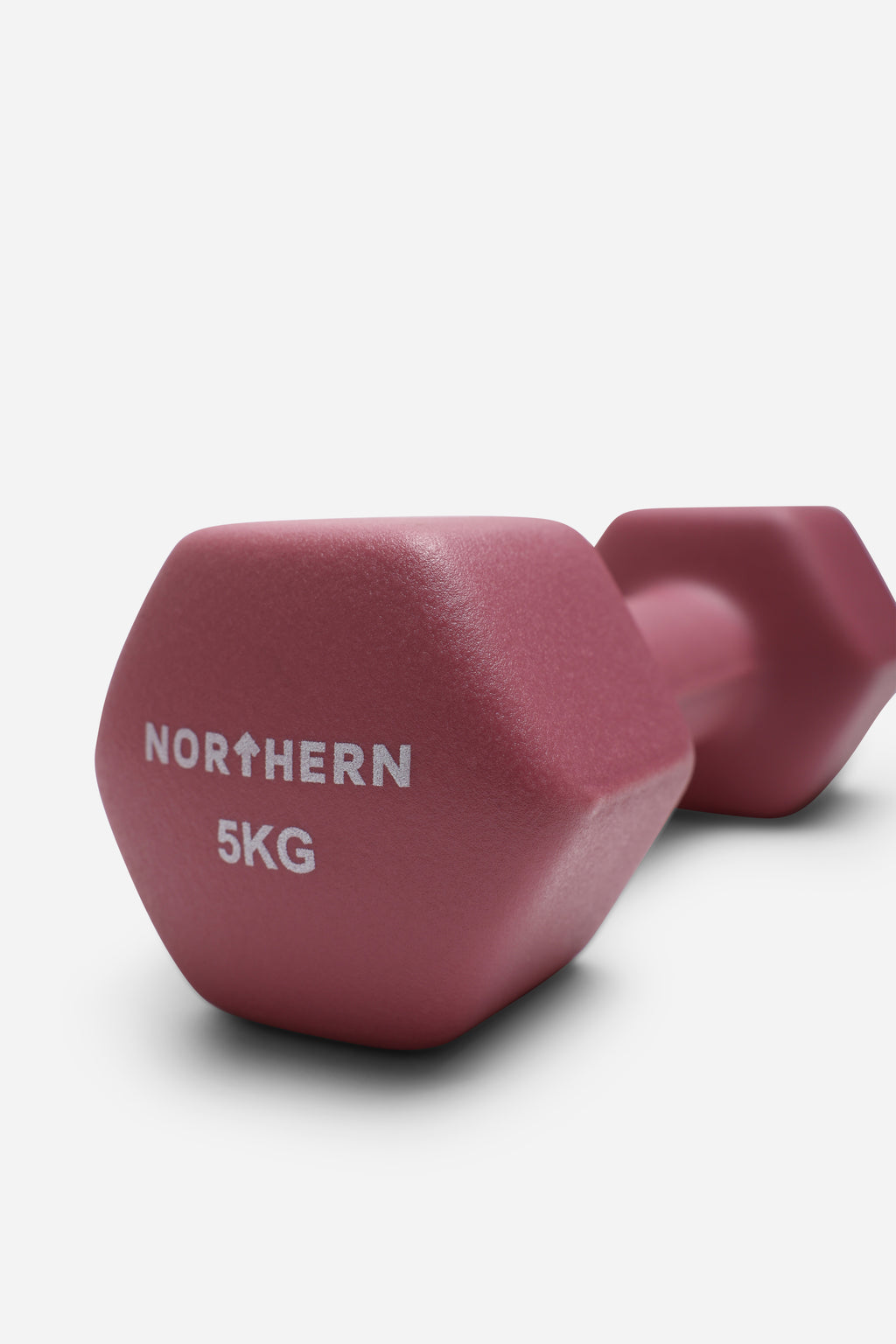 Northern Dusk Pink Neoprene Hex Dumbbells Pair - 5kg x 2 (10kg)