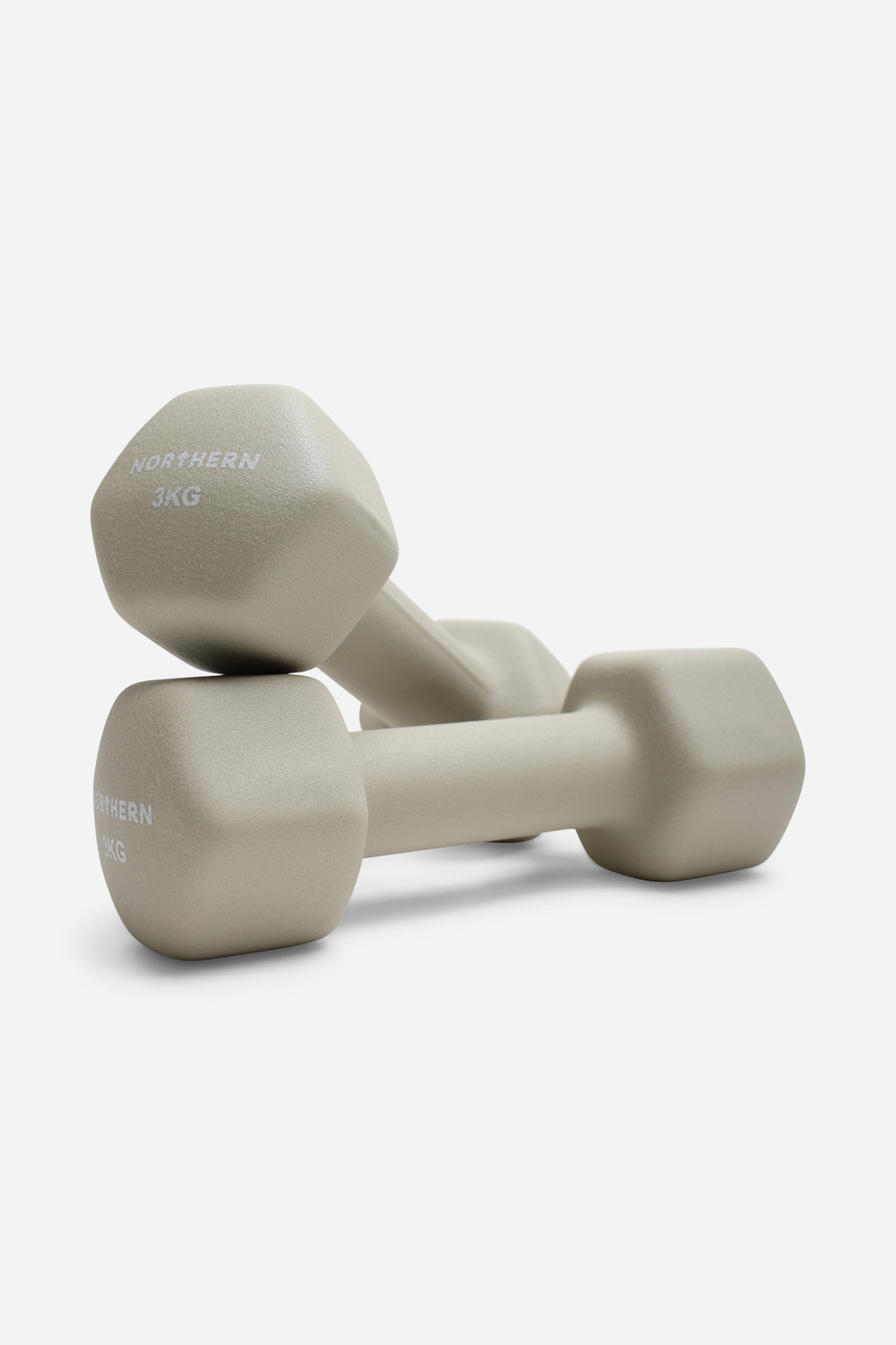 Northern Natural Stone Neoprene Hex Dumbbells Pair - 3kg x 2 (6kg)
