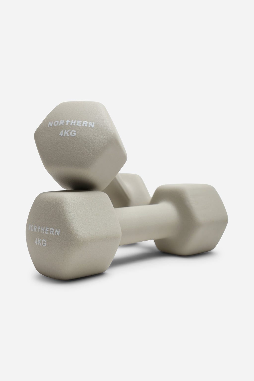Northern Natural Stone Neoprene Hex Dumbbells Pair - 4kg x 2 (8kg)