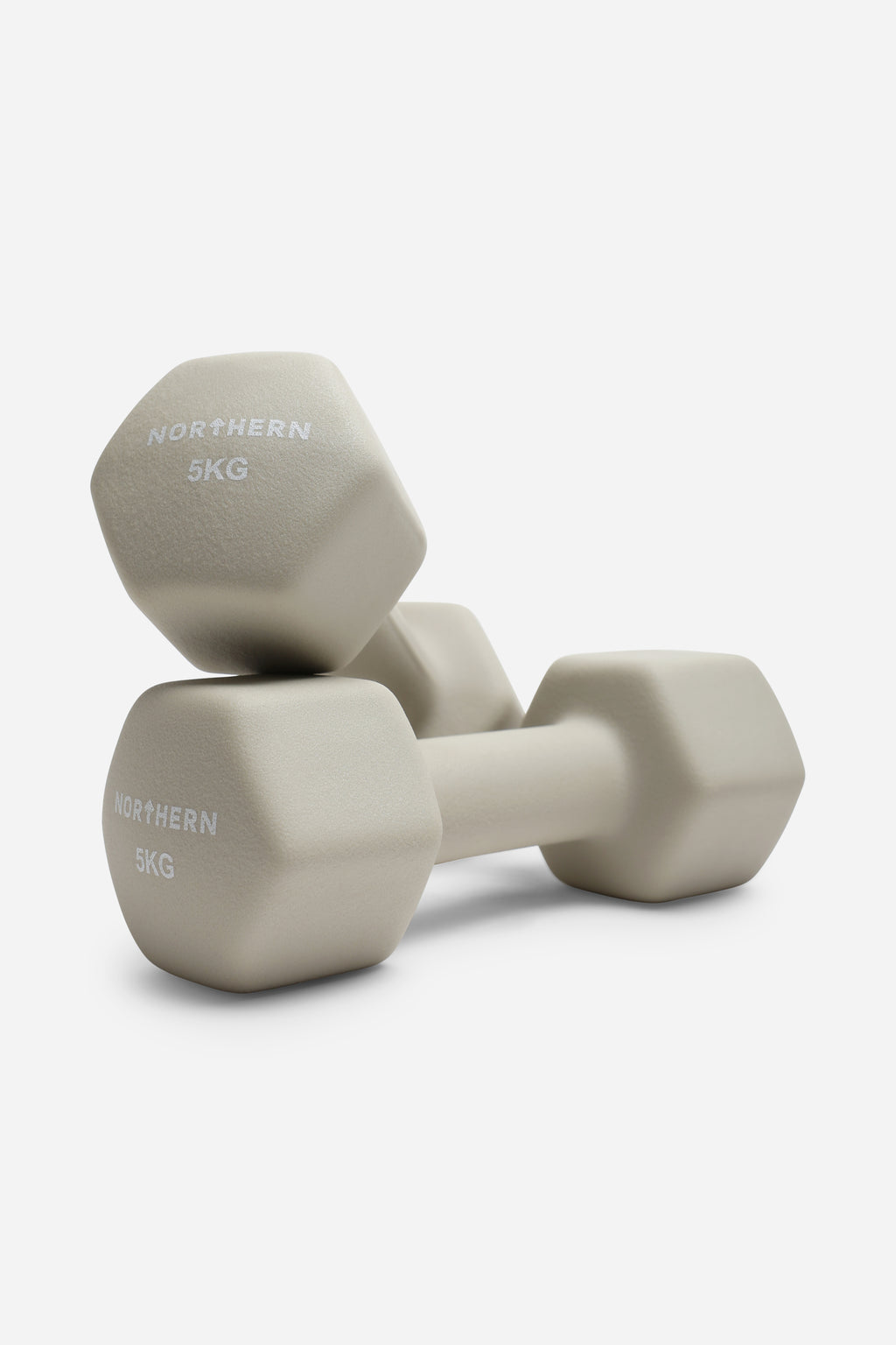 Northern Natural Stone Neoprene Hex Dumbbells Pair - 5kg x 2 (10kg)