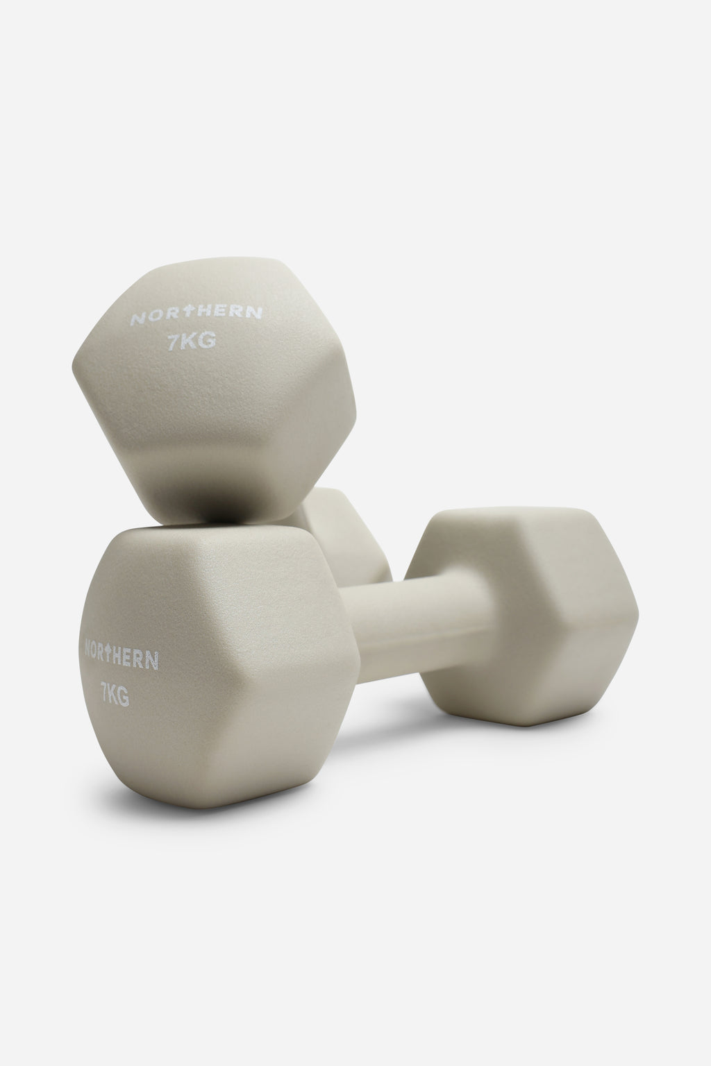 Northern Natural Stone Neoprene Hex Dumbbells Pair - 7kg x 2 (14kg)