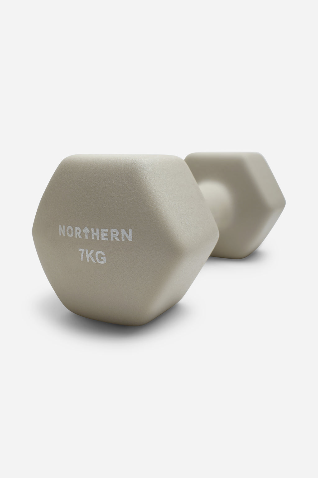 Northern Natural Stone Neoprene Hex Dumbbells Pair - 7kg x 2 (14kg)