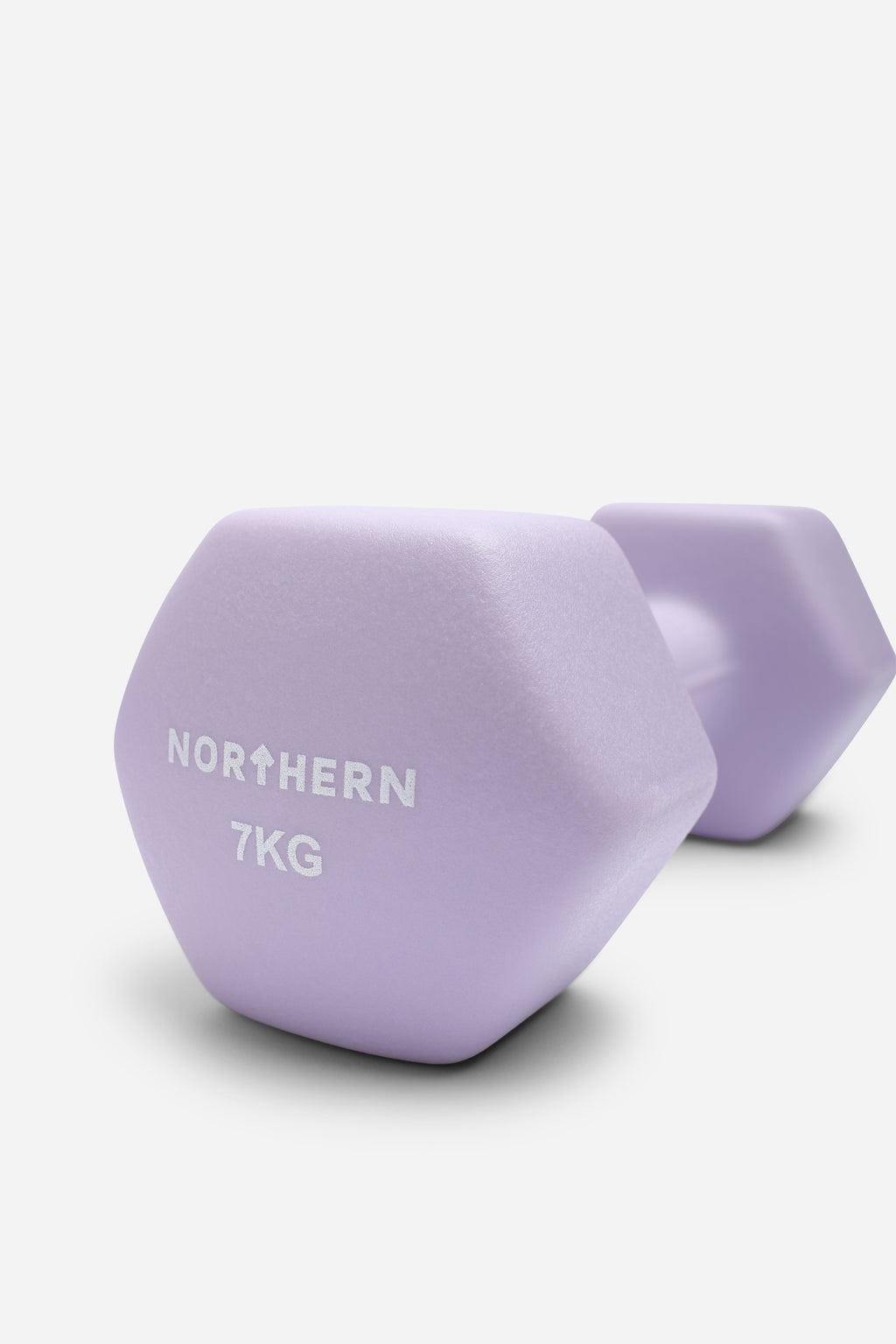 Northern Soft Lavender Neoprene Hex Dumbbells Pair - 7kg x 2 (14kg)