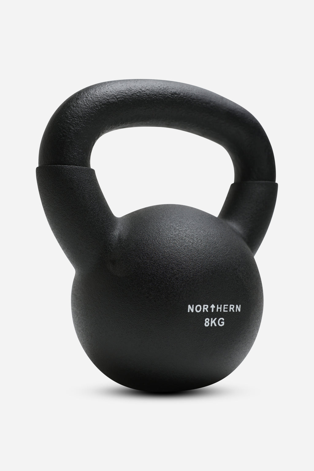 Northern Black Neoprene Coated Cast Iron Kettlebells - 8kg