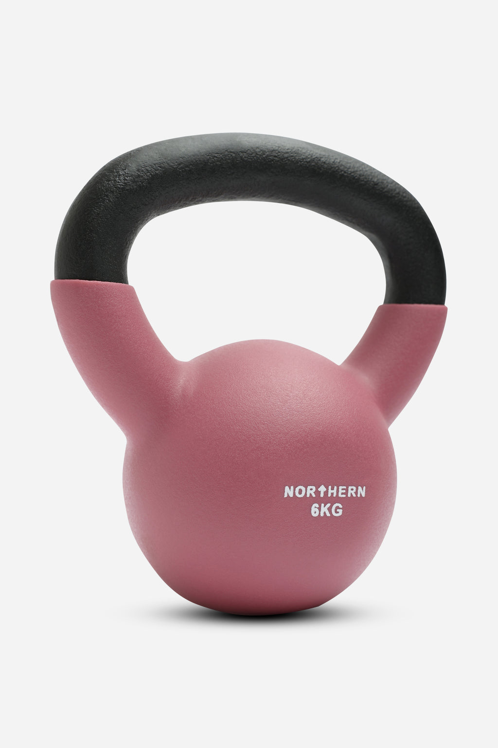 Northern Dusk Pink Neoprene Coated Cast Iron Kettlebells - 6kg