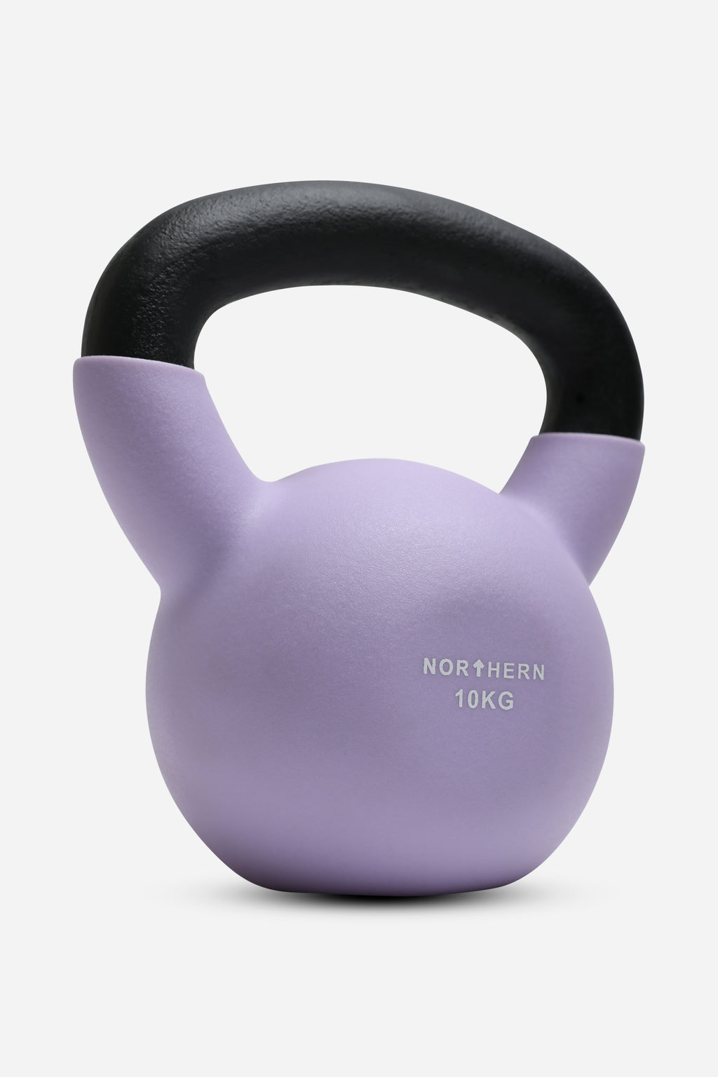 Northern Soft Lavender Neoprene Coated Cast Iron Kettlebells - 10kg