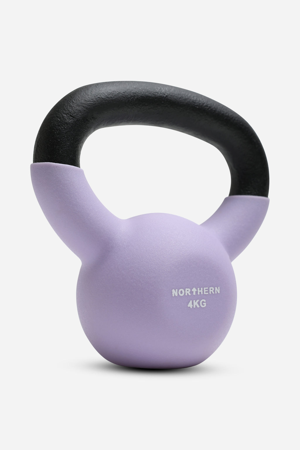 Northern Soft Lavender Neoprene Coated Cast Iron Kettlebells - 4kg