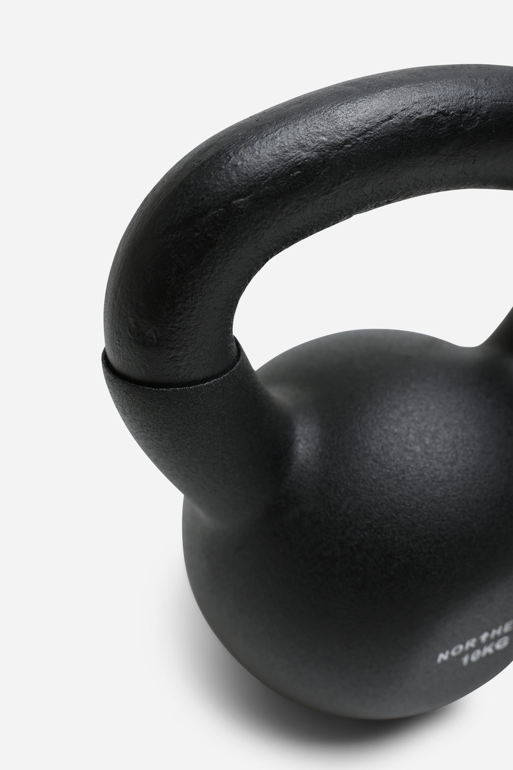 Northern 10kg Cast Iron Kettlebells Neoprene Coated Weights - Black