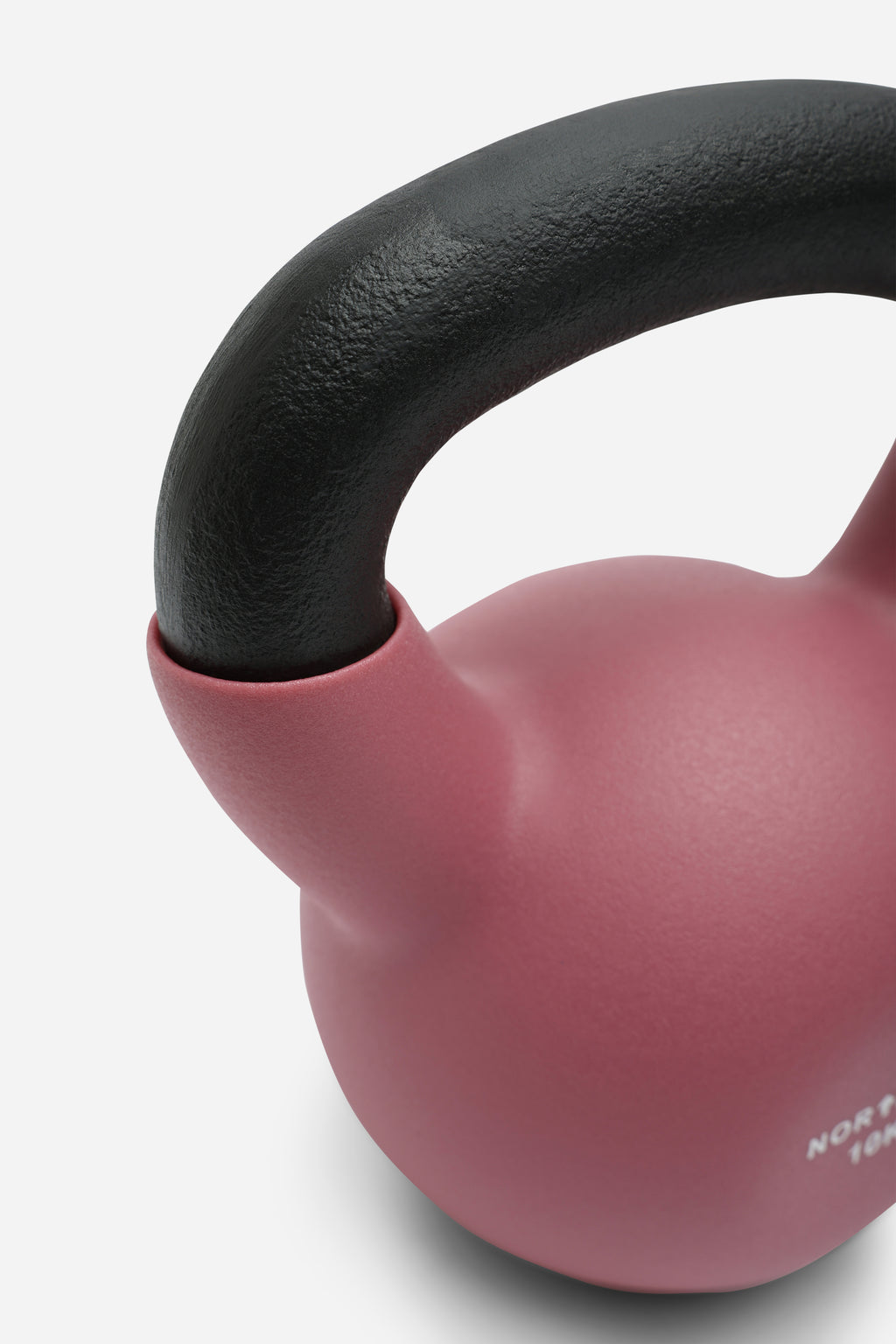 Northern 10kg Cast Iron Kettlebells Neoprene Coated Weights - Dusk Pink