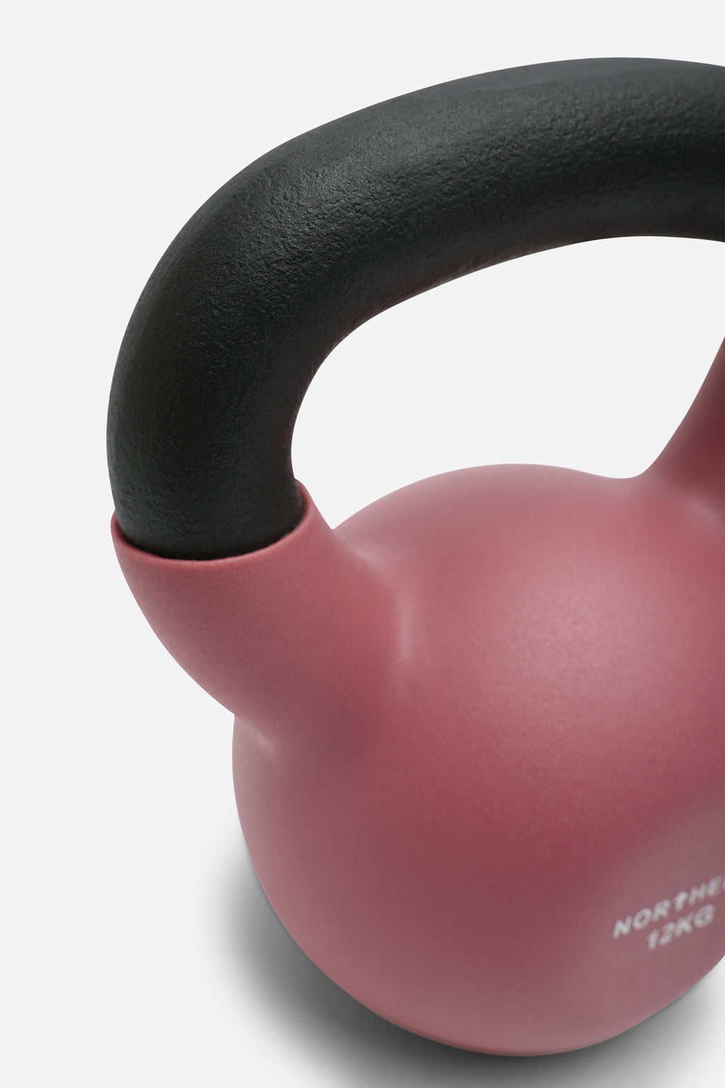 Northern 12kg Cast Iron Kettlebells Neoprene Coated Weights - Dusk Pink
