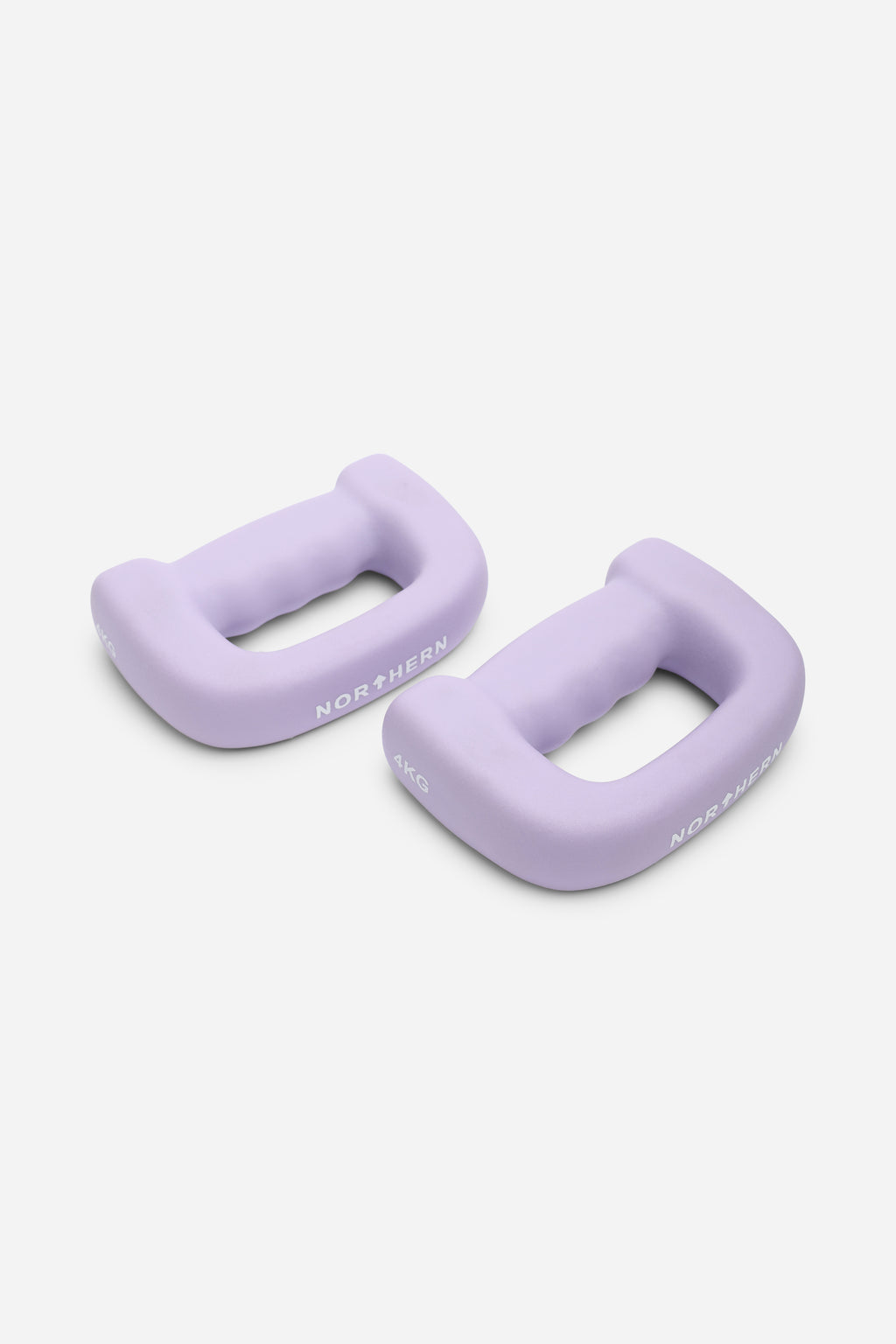 Northern 4Kg Soft Lavender Pair Hand Dumbbells for Shadow Boxing