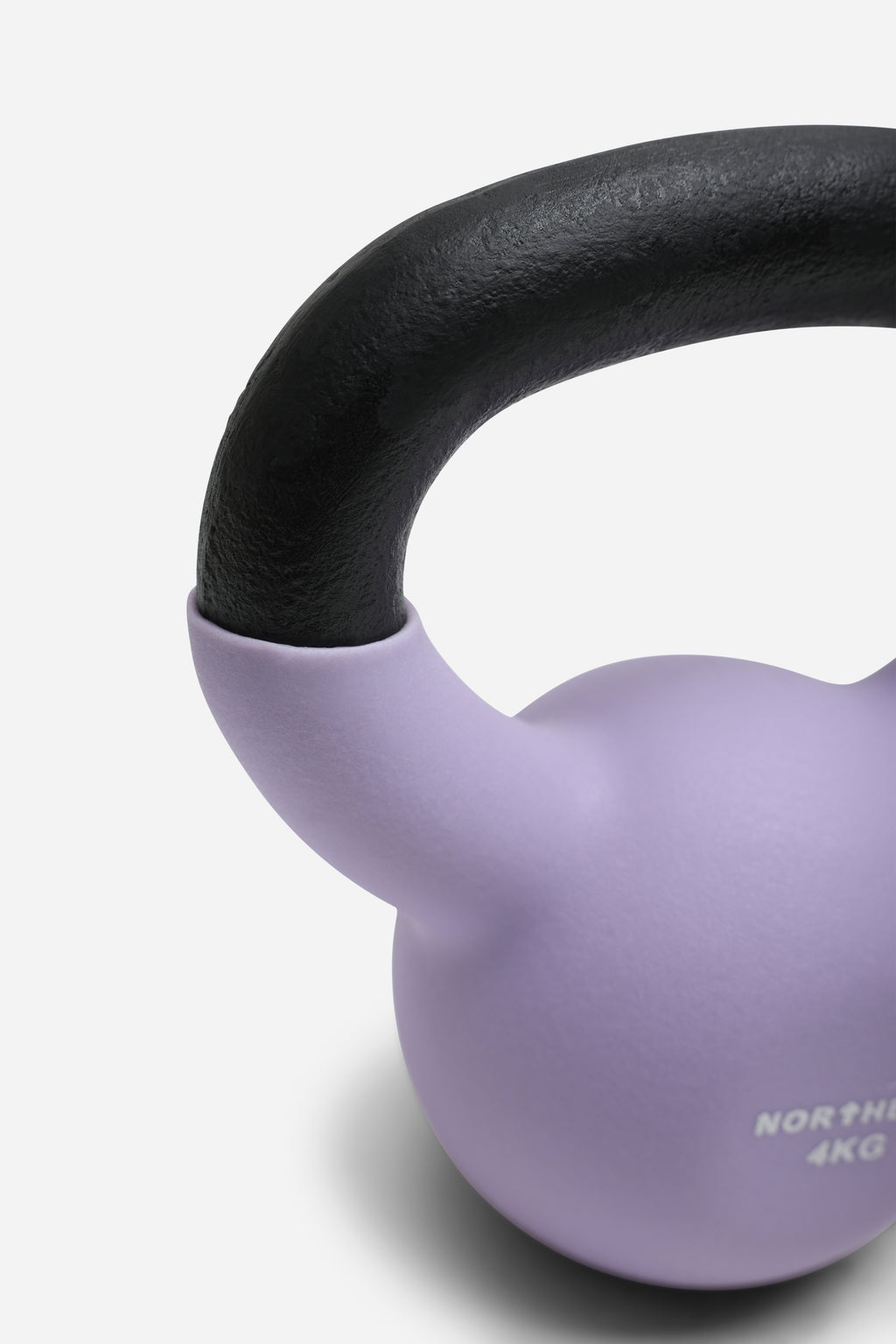 Northern 4kg Cast Iron Kettlebells Neoprene Coated Weights - Soft Lavender
