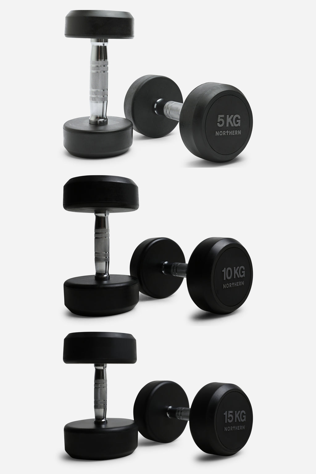 Northern 5kg-15kg Round Dumbbell Set