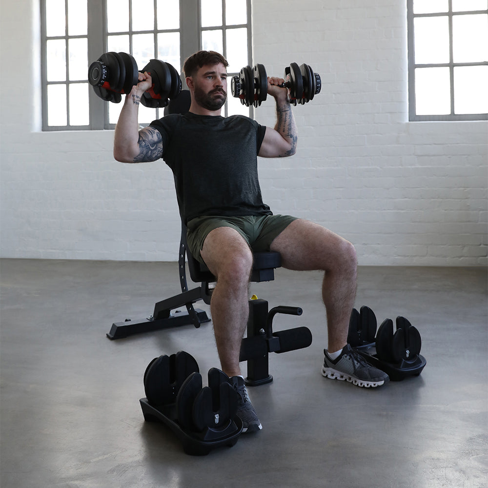 Northern Adjustable Bench and Adjustable Dumbbells Pair 24KG
