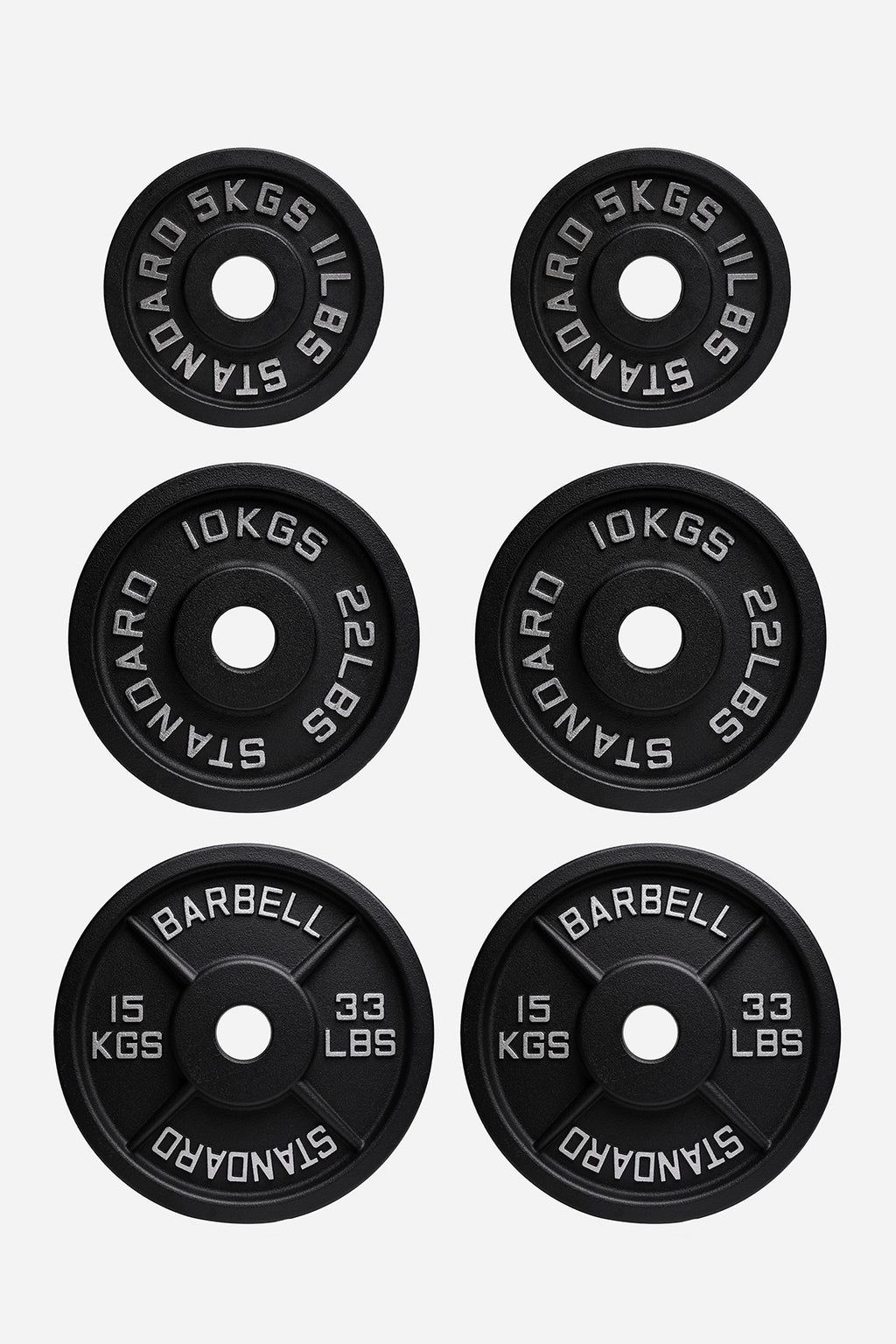 Northern Cast Iron Weight Plates Set 60KG