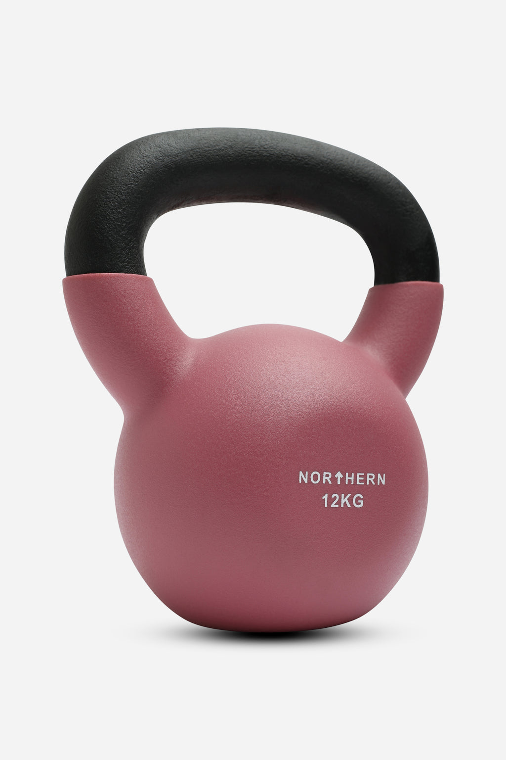 Northern Dusk Pink Neoprene Coated Cast Iron Kettlebells - 12Kg
