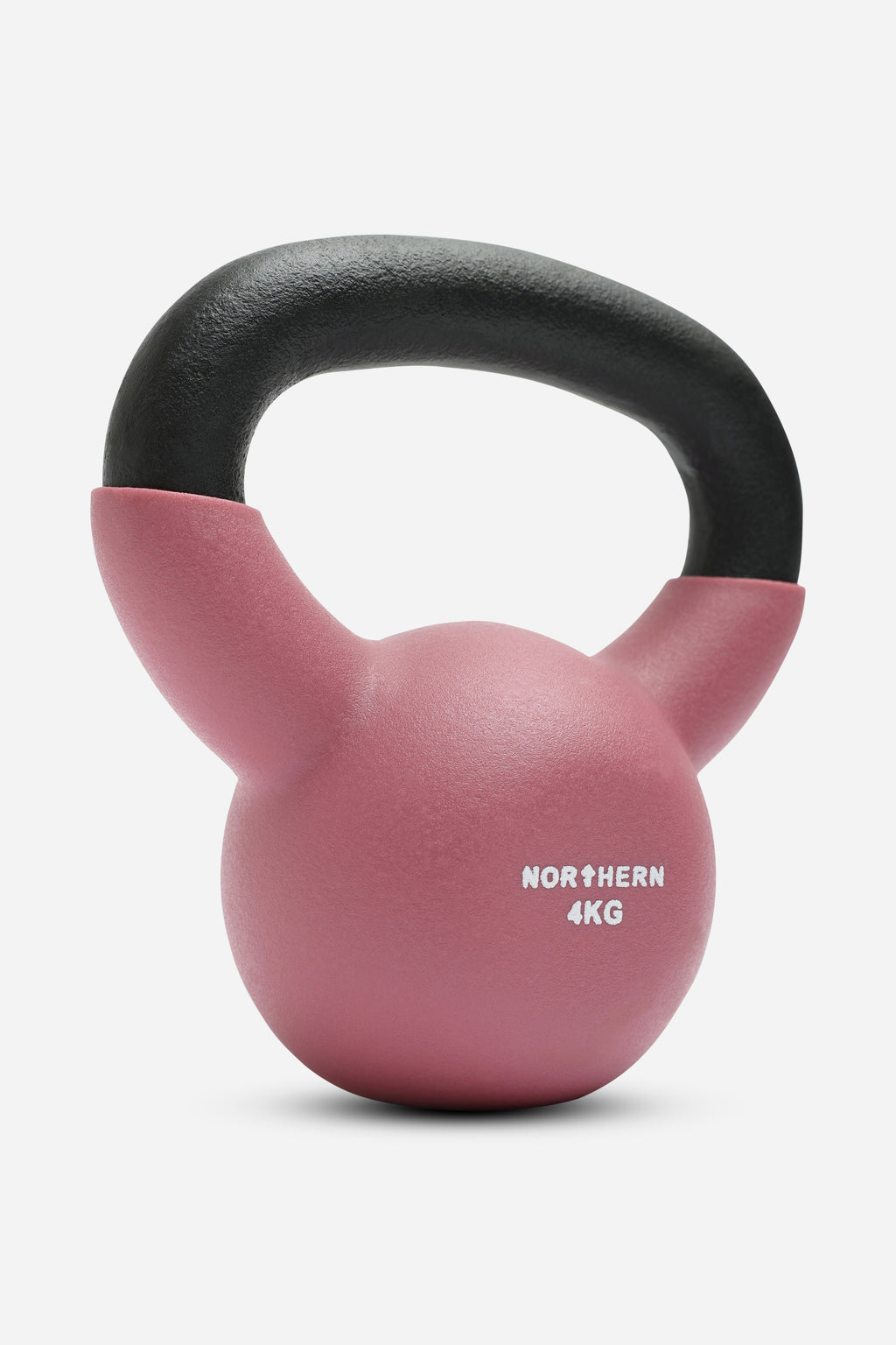 Northern Dusk Pink Neoprene Coated Cast Iron Kettlebells - 4kg