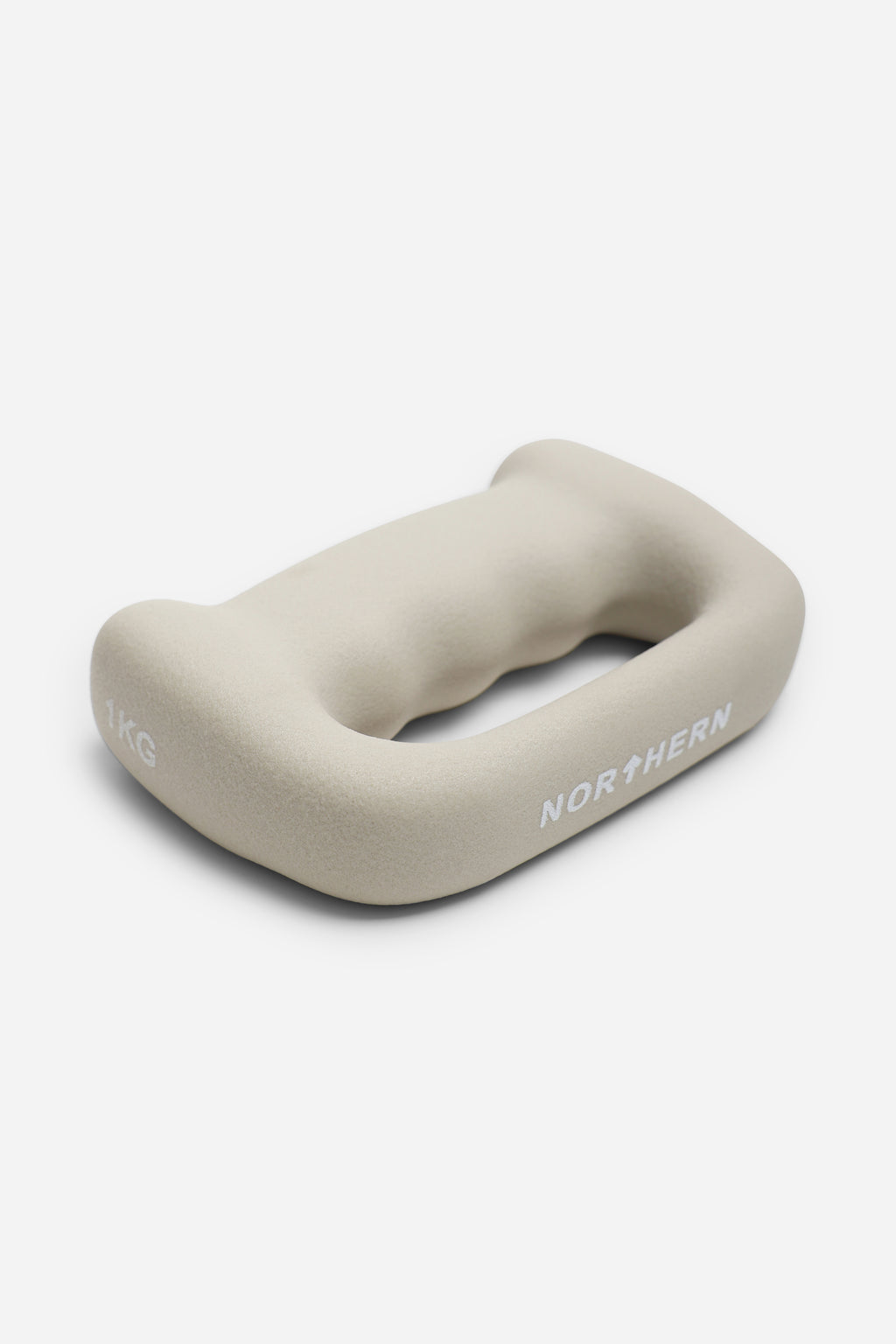 Northern Hand D Grip Dumbbells 1Kg Pair - Natural Stone