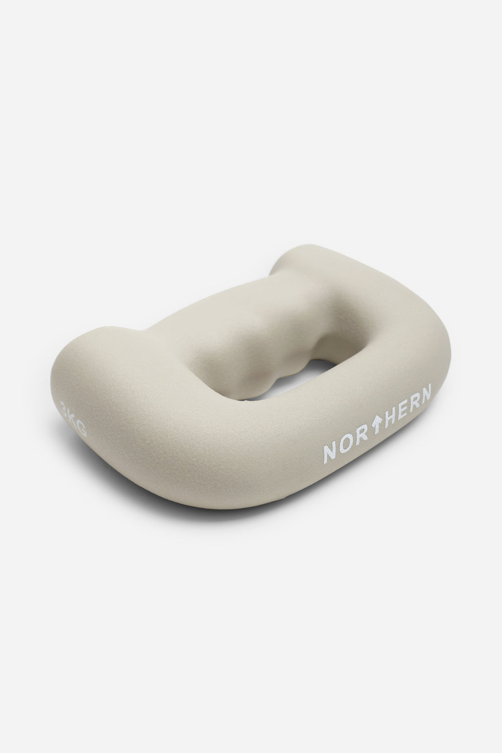 Northern Hand D Grip Dumbbells 3kg Pair - Natural Stone