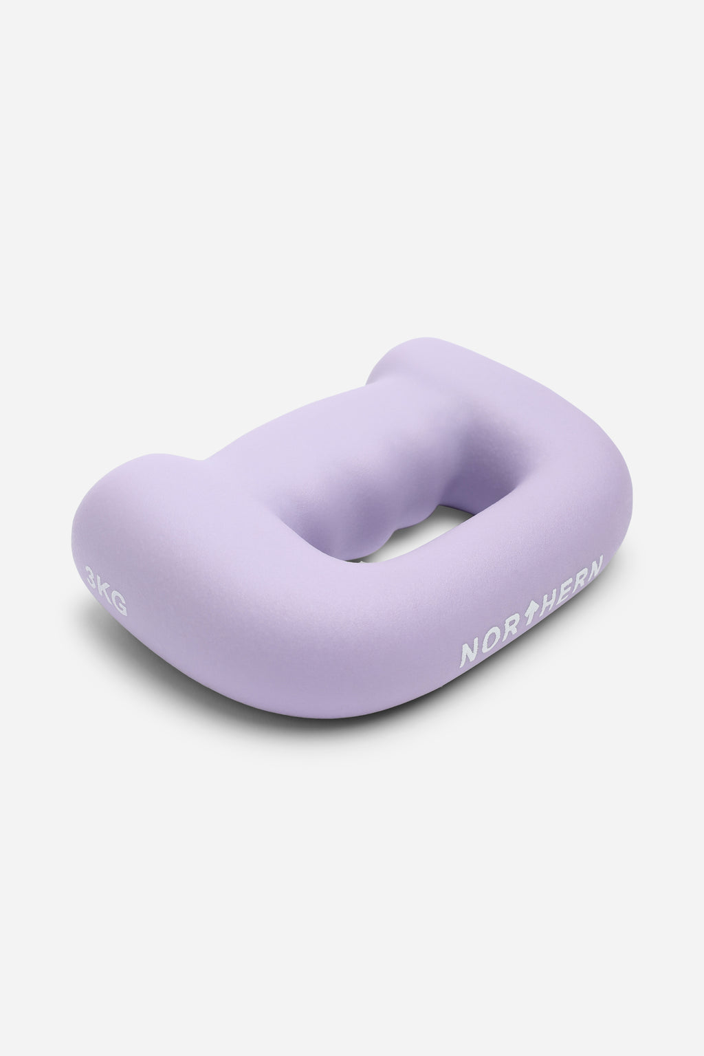 Northern Hand D Grip Dumbbells 3kg Pair - Soft Lavender