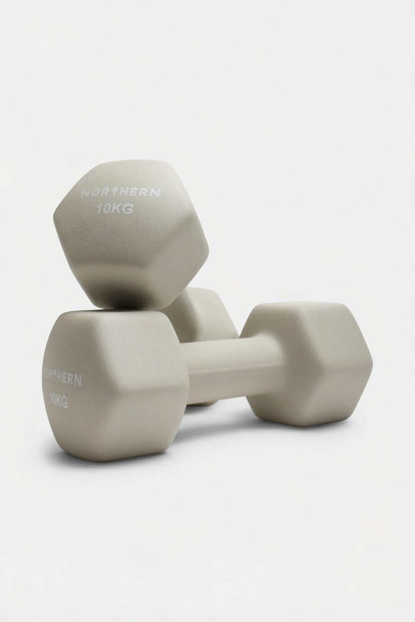 Northern Natural Stone 10KG Neoprene Coated Hex Dumbbells